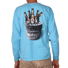 Load image into Gallery viewer, BUCKET LIST LONG SLEEVE TEE BLUE
